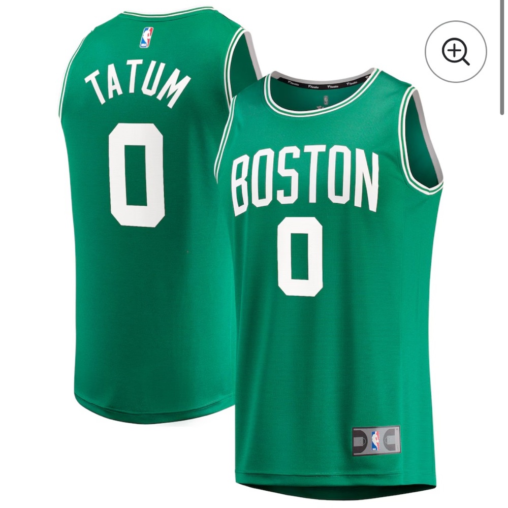 Fanatics Green Boston Basketball Jersey